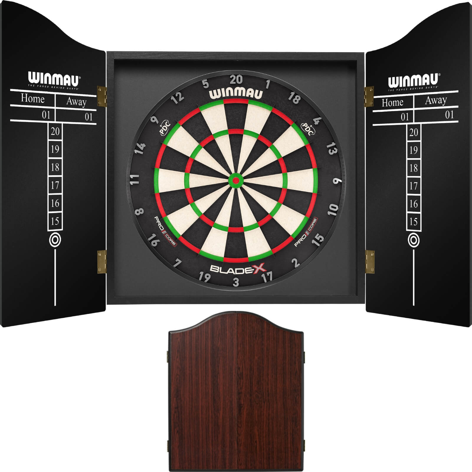 Winmau Blade X Dartboard & Plain Cabinet Bundle | Avid Darts Australia