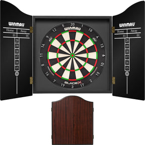 Winmau - Blade X Dartboard & Cabinet Bundle - Rosewood