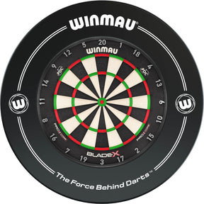Winmau - Blade X Dartboard & Surround Bundle - Black