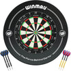 Winmau - Blade 360 Triple Core Dartboard & Surround Ready to Play Bundle - Black