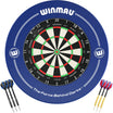 Winmau - Blade 360 Triple Core Dartboard & Surround Ready to Play Bundle - Blue