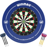 Winmau - Blade 360 Triple Core Dartboard & Surround Ready to Play Bundle - Blue