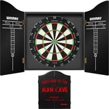 Winmau - Blade 360 Triple Core Dartboard & Cabinet Bundle - Man Cave