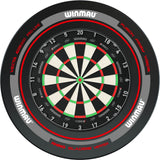 Winmau - Blade 360 Triple Core Dartboard & Advance Surround Bundle - Black & Red