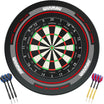 Winmau - Blade 360 Triple Core Dartboard & Advance Surround Ready to Play Bundle - Black & Red