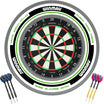Winmau - Blade 360 Triple Core Dartboard & Advance Surround Ready to Play Bundle - White & Green