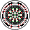 Winmau - Blade 360 Triple Core Dartboard & Advance Surround Bundle - White & Red
