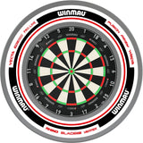 Winmau - Blade 360 Triple Core Dartboard & Advance Surround Bundle - White & Red