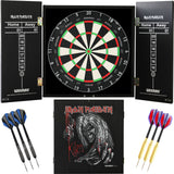 Winmau - Blade 360 Triple Core Dartboard & Iron Maiden Cabinet Ready to Play Bundle - Killers