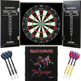 Winmau - Blade 360 Triple Core Dartboard & Iron Maiden Cabinet Ready to Play Bundle - The Trooper