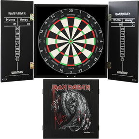 Winmau - Blade 360 Triple Core Dartboard & Iron Maiden Cabinet Bundle - Killers