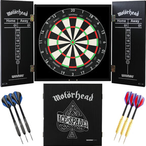Winmau - Blade 360 Triple Core Dartboard & Motörhead Cabinet Ready to Play Bundle - Ace of Spades