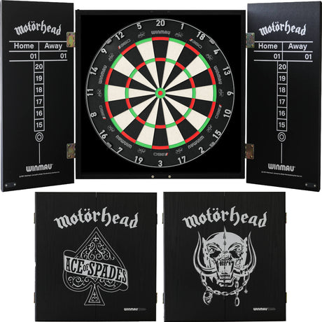Winmau - Blade 360 Triple Core Dartboard & Motörhead Cabinet Bundle -