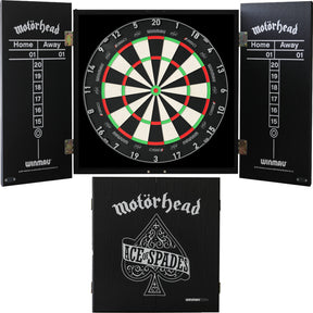 Winmau - Blade 360 Triple Core Dartboard & Motörhead Cabinet Bundle - Ace of Spades