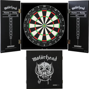 Winmau - Blade 360 Triple Core Dartboard & Motörhead Cabinet Bundle - War Pig
