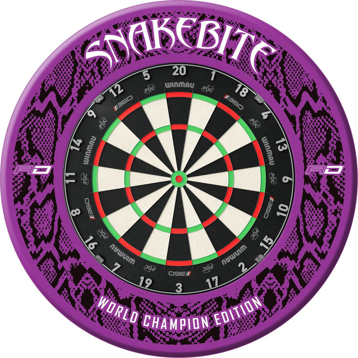Winmau - Blade 360 Triple Core Dartboard & Player Edition Surround Bundle - Peter Wright