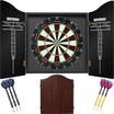 Winmau - Blade 360 Triple Core Dartboard & Cabinet Ready to Play Bundle - Rosewood