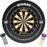 Winmau - Blade 6 Dartboard & Surround Ready to Play Bundle - Black