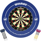 Winmau - Blade 6 Dartboard & Surround Ready to Play Bundle - Blue