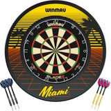 Winmau - Blade 6 Dartboard & Surround Ready to Play Bundle - Miami