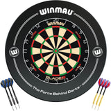 Winmau - Blade 6 Dual Core Dartboard & Surround Ready to Play Bundle - Black