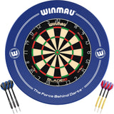Winmau - Blade 6 Dual Core Dartboard & Surround Ready to Play Bundle - Blue