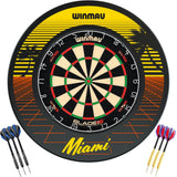 Winmau - Blade 6 Dual Core Dartboard & Surround Ready to Play Bundle - Miami