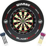 Winmau - Blade 6 Dual Core Dartboard & Surround Ready to Play Bundle - Pro-Line