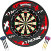 Winmau - Blade 6 Dual Core Dartboard & Surround Ready to Play Bundle - Xtreme Red