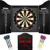 Winmau - Blade 6 Dual Core Dartboard & Cabinet Ready to Play Bundle - Man Cave