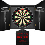 Winmau - Blade 6 Dual Core Dartboard & Cabinet Bundle - Man Cave