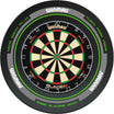 Winmau - Blade 6 Dual Core Dartboard & Advance Surround Bundle - Black & Green