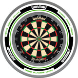 Winmau - Blade 6 Dual Core Dartboard & Advance Surround Bundle - White & Green