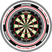 Winmau - Blade 6 Dual Core Dartboard & Advance Surround Bundle - White & Red