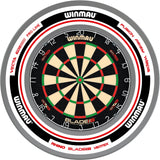 Winmau - Blade 6 Dual Core Dartboard & Advance Surround Bundle - White & Red