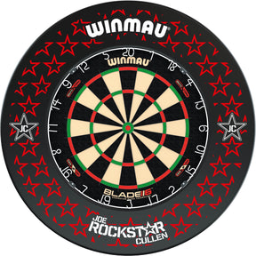 Winmau - Blade 6 Dual Core Dartboard & Joe Cullen Surround Bundle -