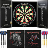 Winmau - Blade 6 Dual Core Dartboard & Iron Maiden Cabinet Ready to Play Bundle -