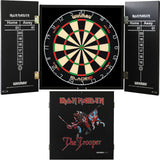 Winmau - Blade 6 Dual Core Dartboard & Iron Maiden Cabinet Bundle - The Trooper