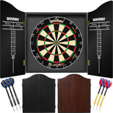 Winmau - Blade 6 Dual Core Dartboard & Cabinet Ready to Play Bundle -