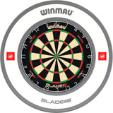 Winmau - Blade 6 Dual Core Dartboard & Surround Bundle - Pro-Line 1.0 White