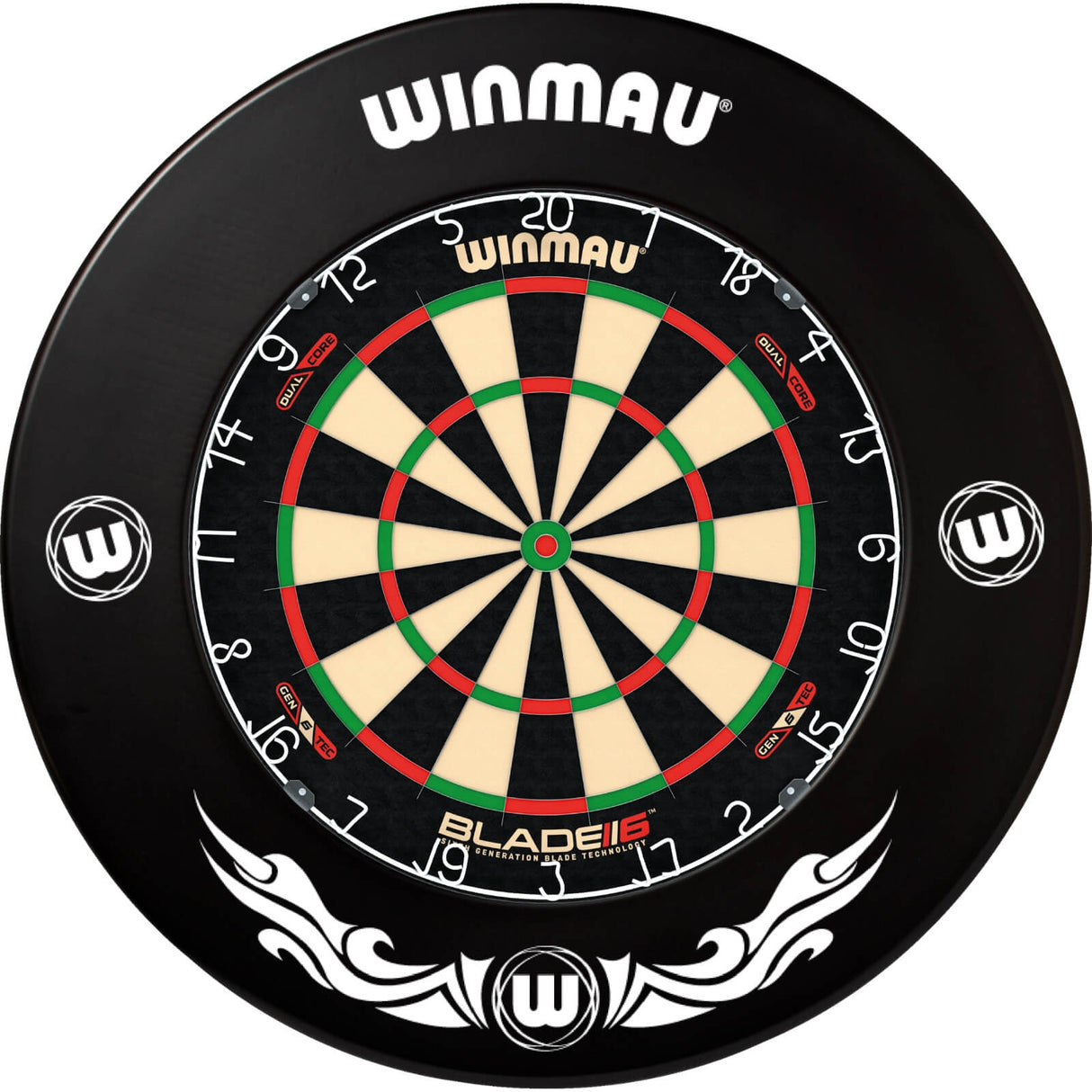 Winmau - Blade 6 Dual Core Dartboard & Surround Bundle - Xtreme