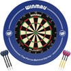 Winmau - Blade 6 Triple Core Dartboard & Surround Ready to Play Bundle - Blue