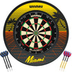 Winmau - Blade 6 Triple Core Dartboard & Surround Ready to Play Bundle - Miami