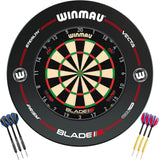 Winmau - Blade 6 Triple Core Dartboard & Surround Ready to Play Bundle - Pro-Line
