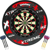 Winmau - Blade 6 Triple Core Dartboard & Surround Ready to Play Bundle - Xtreme Red