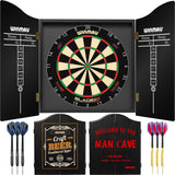 Winmau - Blade 6 Triple Core Dartboard & Cabinet Ready to Play Bundle -