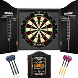 Winmau - Blade 6 Triple Core Dartboard & Cabinet Ready to Play Bundle - Craft Beer
