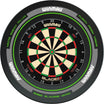 Winmau - Blade 6 Triple Core Dartboard & Advance Surround Bundle - Black & Green