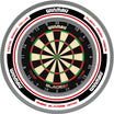 Winmau - Blade 6 Triple Core Dartboard & Advance Surround Bundle - White & Red