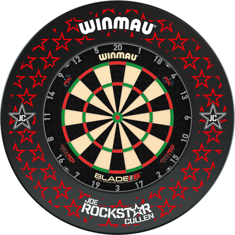 Winmau - Blade 6 Triple Core Dartboard & Joe Cullen Surround Bundle -